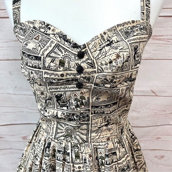 Rare Legend of Zelda Handmade Retro Bombshell Pinup Pocket Cosplay Dress - Picture 2 of 14